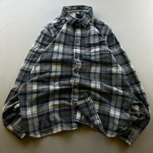 DC Shoes Men's Large Plaid Long Sleeve Flannel Shirt